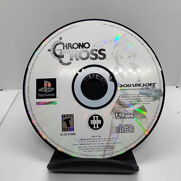 Chrono Cross - Squaresoft (PlayStation 1, 2000) CIB Black Label - Picture 11 of 15